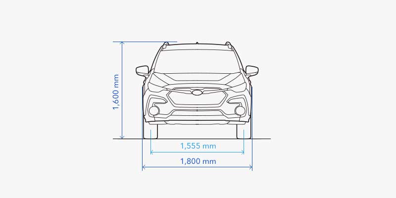 CROSSTREK 2.0i-S Executive: Rozměry