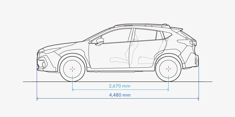 CROSSTREK 2.0i-S Executive: Rozměry